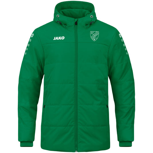 JAKO FC Lauterach Coachjacke Team mit Kapuze - green 7103