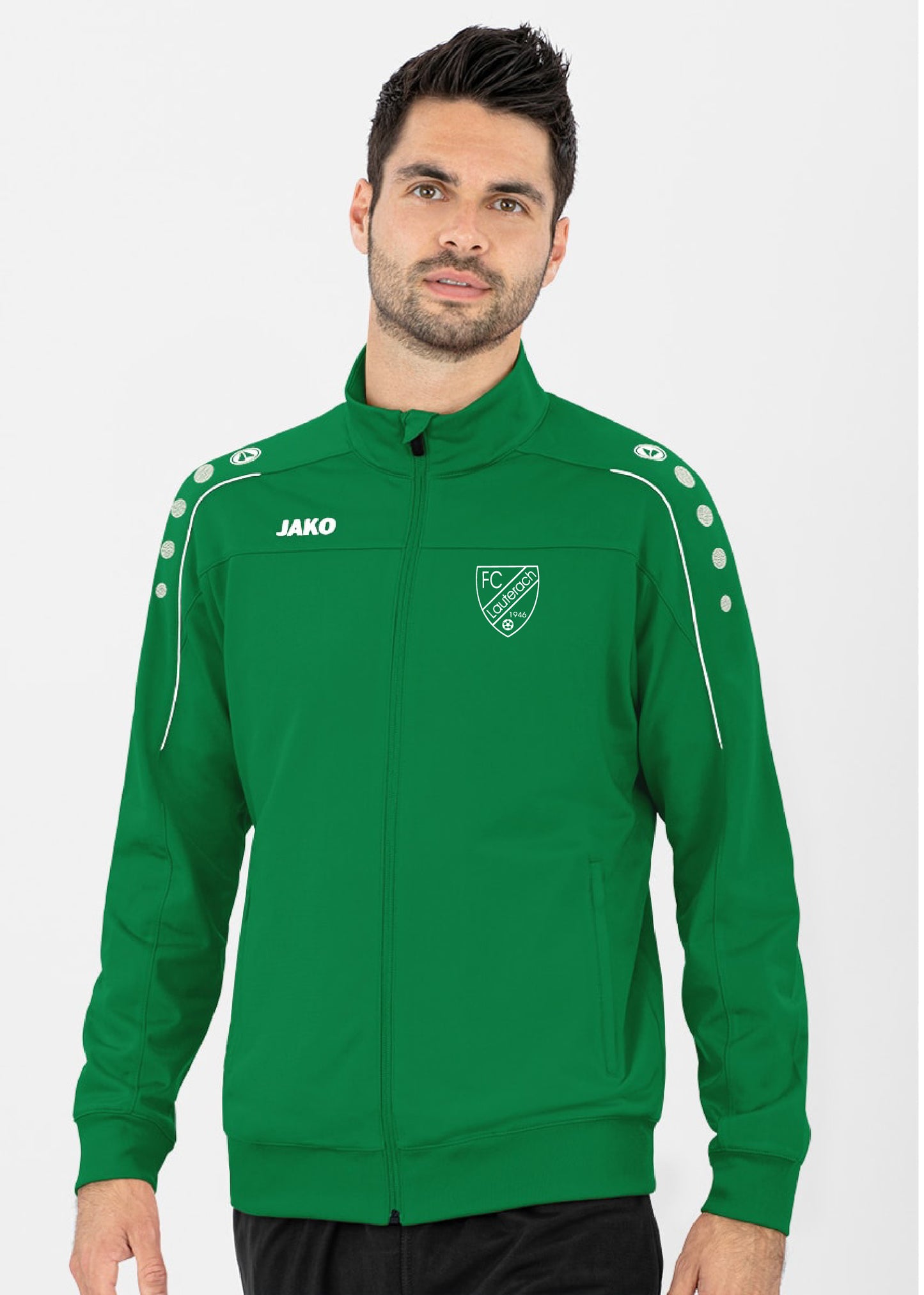 JAKO FC Lauterach Polyesterjacke Classico - green 9350