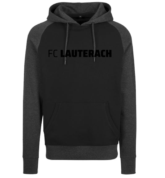 FC Lauterach Raglan Hoodie - black/grey