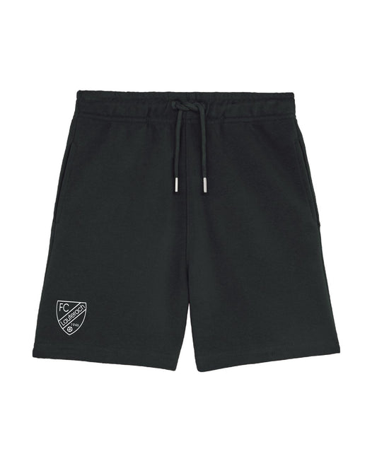 FC Lauterach Logo Baumwoll-Short - black